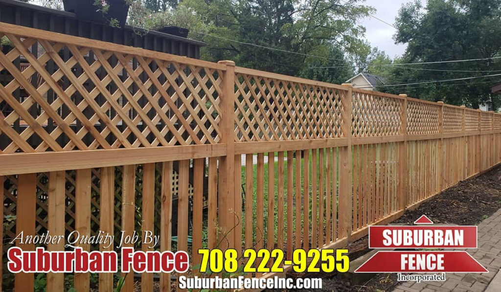 a wooden fence design