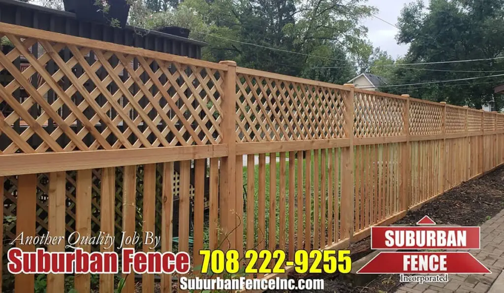 a wooden fence design