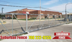 chain link rolling gates