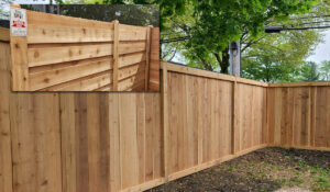 backyard wooden fences