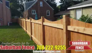 cedar wood fence design